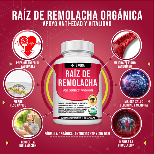 Remolacha Activa® De Máxima Pureza Anti-Edad y Vitalidad