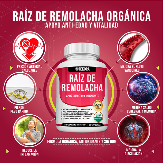 Remolacha Activa® De Máxima Pureza Anti-Edad y Vitalidad
