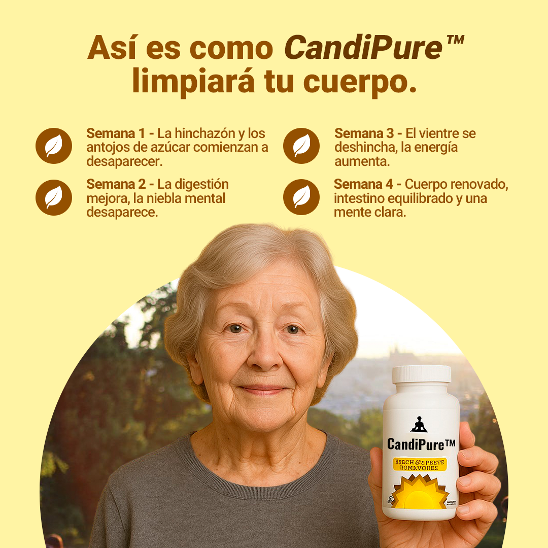 CandiPure™ – Cápsulas Detox Que Reducen Hinchazón, Cansancio Y Antojos