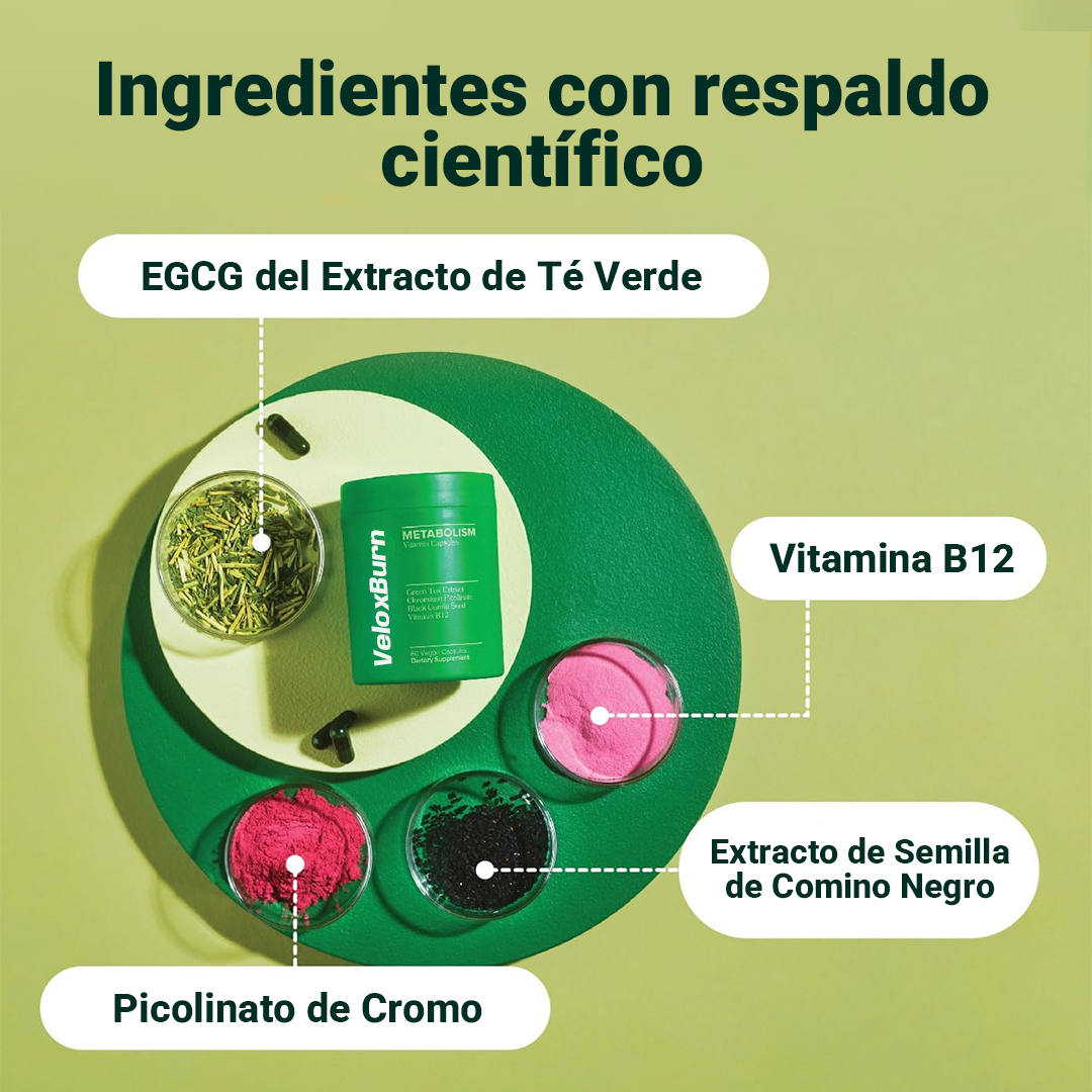 VeloxBurn™ – Cápsulas Aceleradoras Del Metabolismo Y Antojos