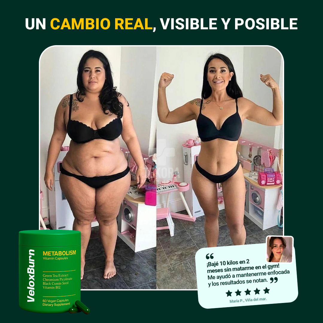VeloxBurn™ – Cápsulas Aceleradoras Del Metabolismo Y Antojos