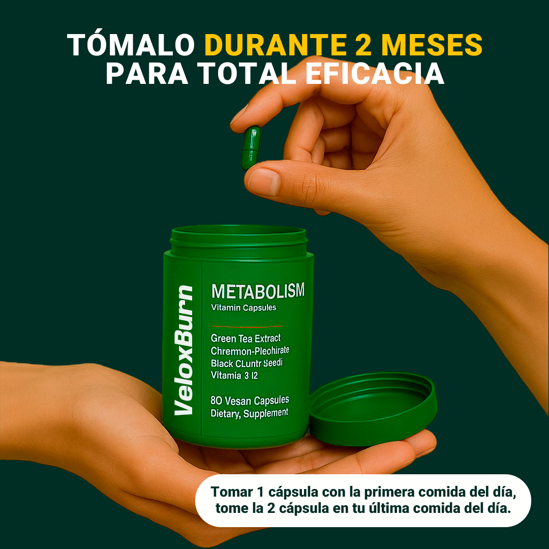 VeloxBurn™ – Cápsulas Aceleradoras Del Metabolismo Y Antojos