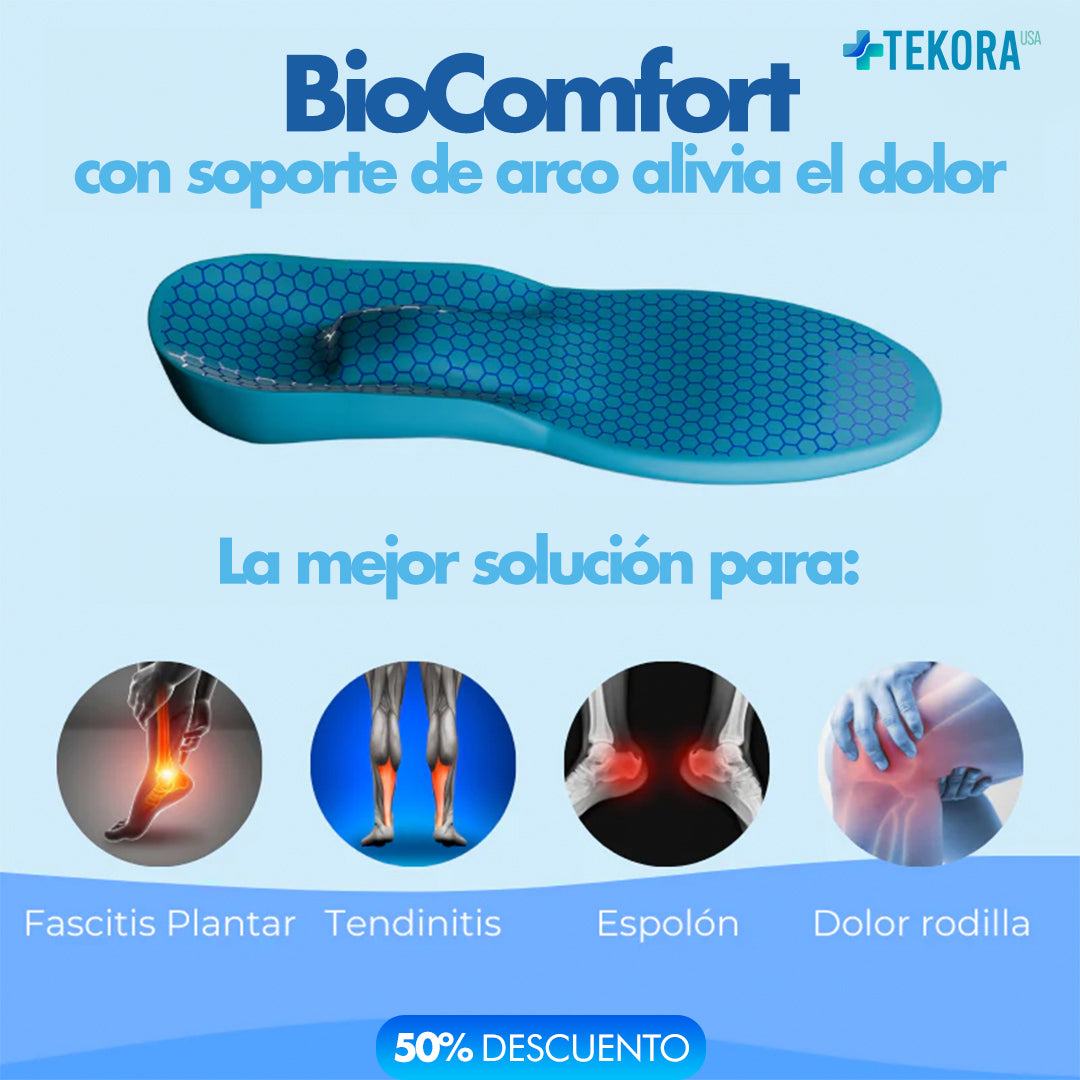 Plantillas BioComfort™ – Di Adiós Al Dolor Y Camina Con Comodidad Todo El Día