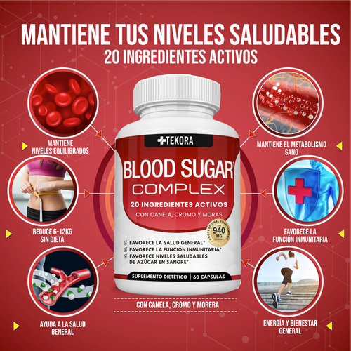 Blood Sugar Complex™ | Apoyo Natural para Energía y Control de Antojos